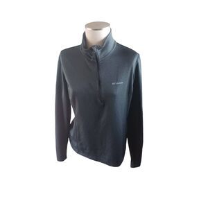 Columbia women's park view large quarter zip dark grey fleece